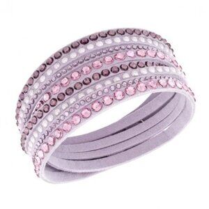 Swarovski Pink Double Wrap Slake Bracelet